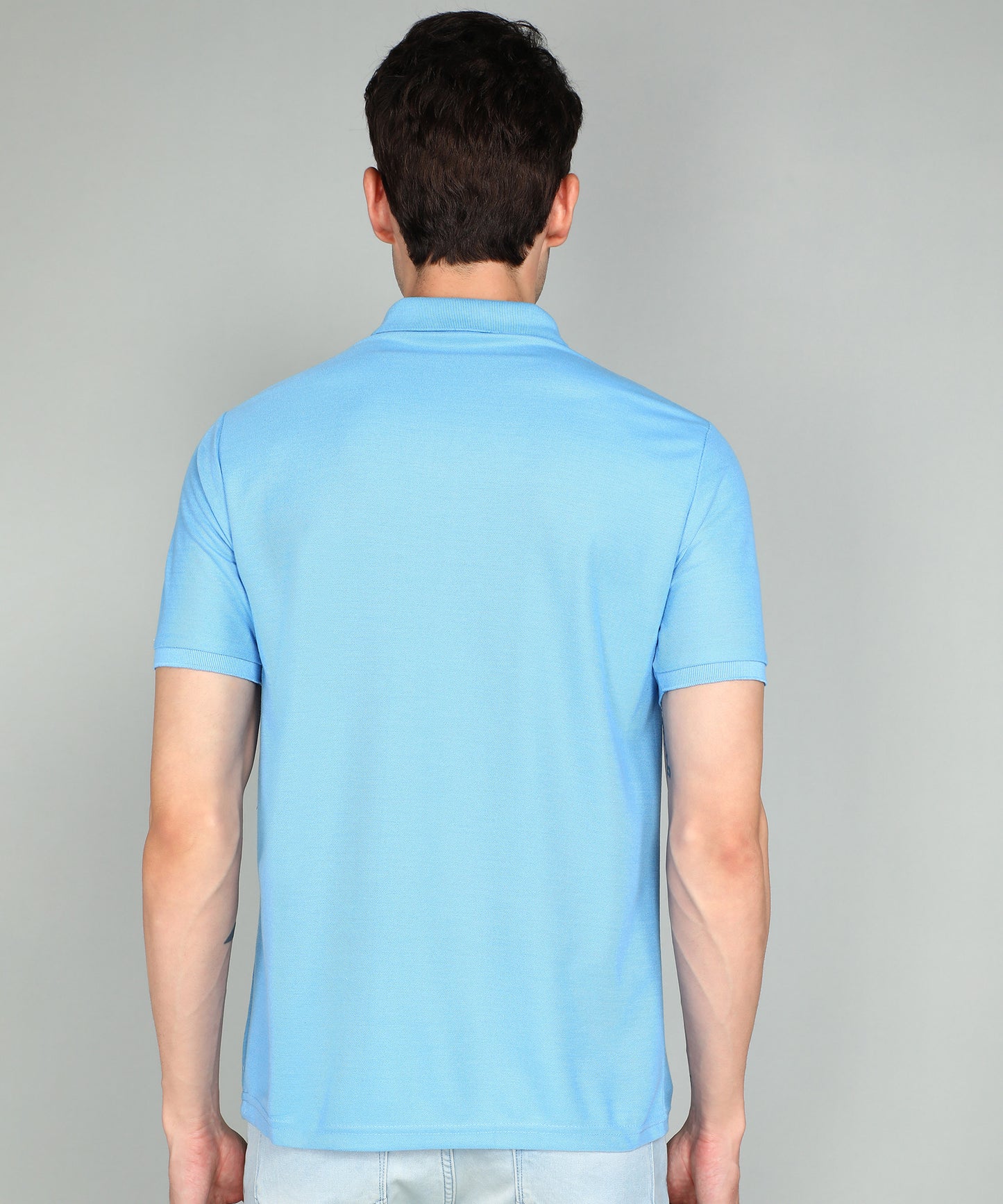 eSiddhi Classic Light Sky Blue Polo T-Shirt