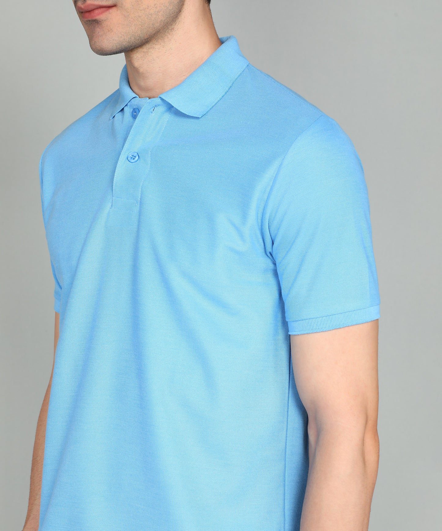 eSiddhi Classic Light Sky Blue Polo T-Shirt