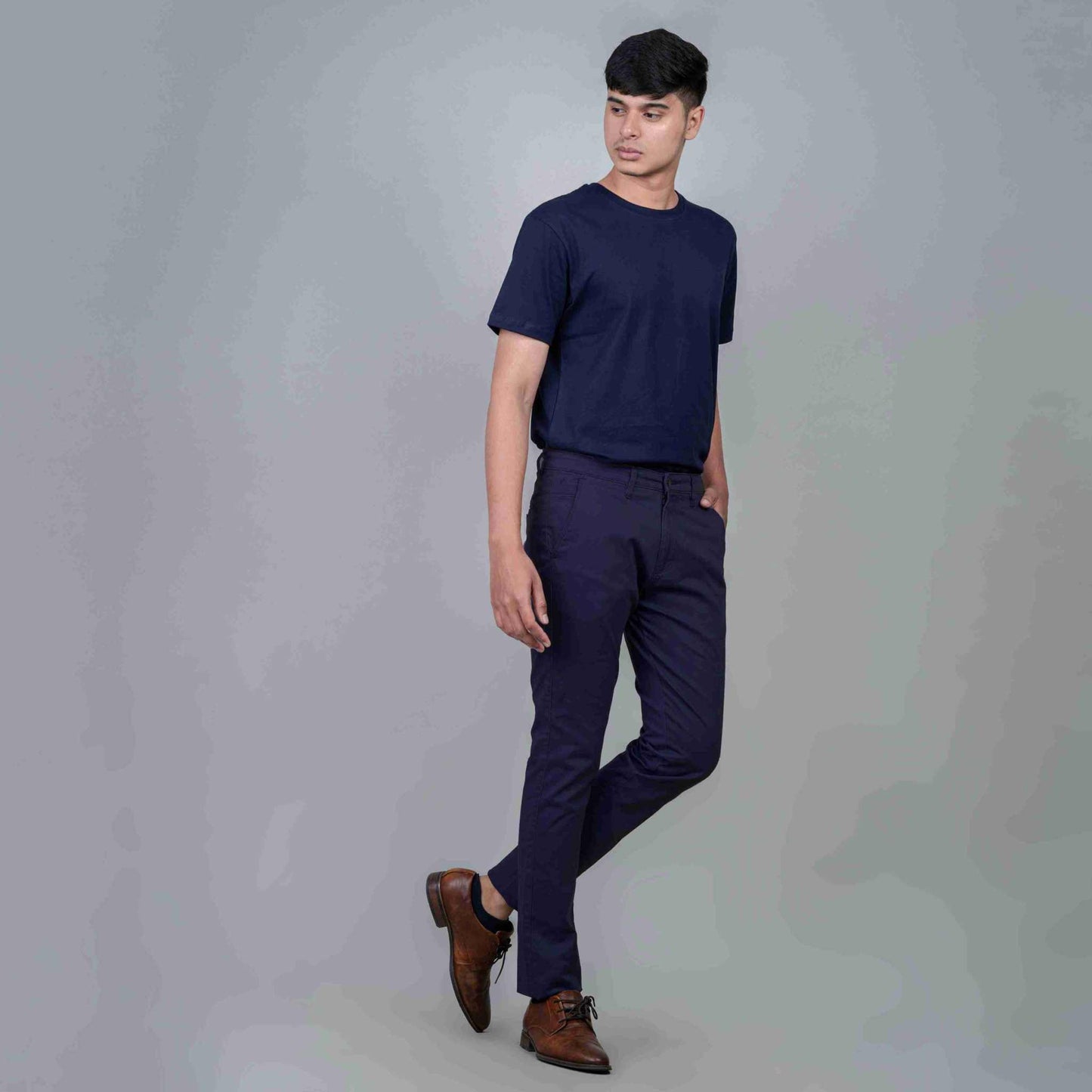Casual Cotton Pants for Men blue