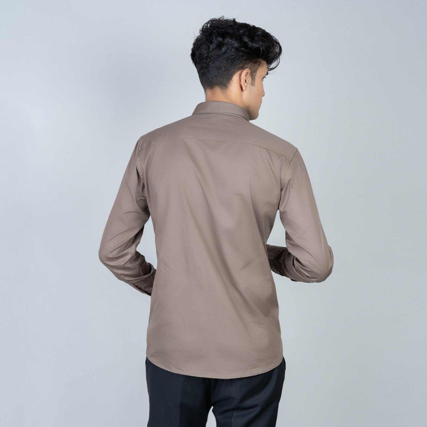 Cotton Regular Full Shirt - Grey