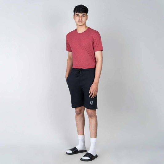 Men cotton shorts - Black