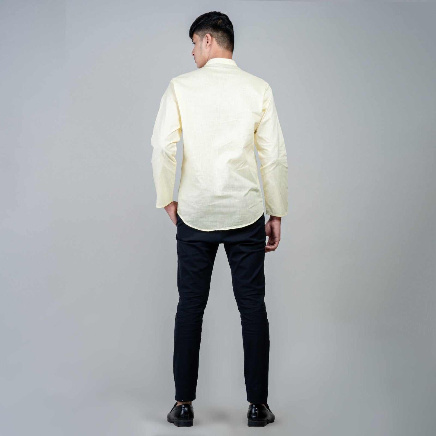 Casual Short Kurta for men -Cream