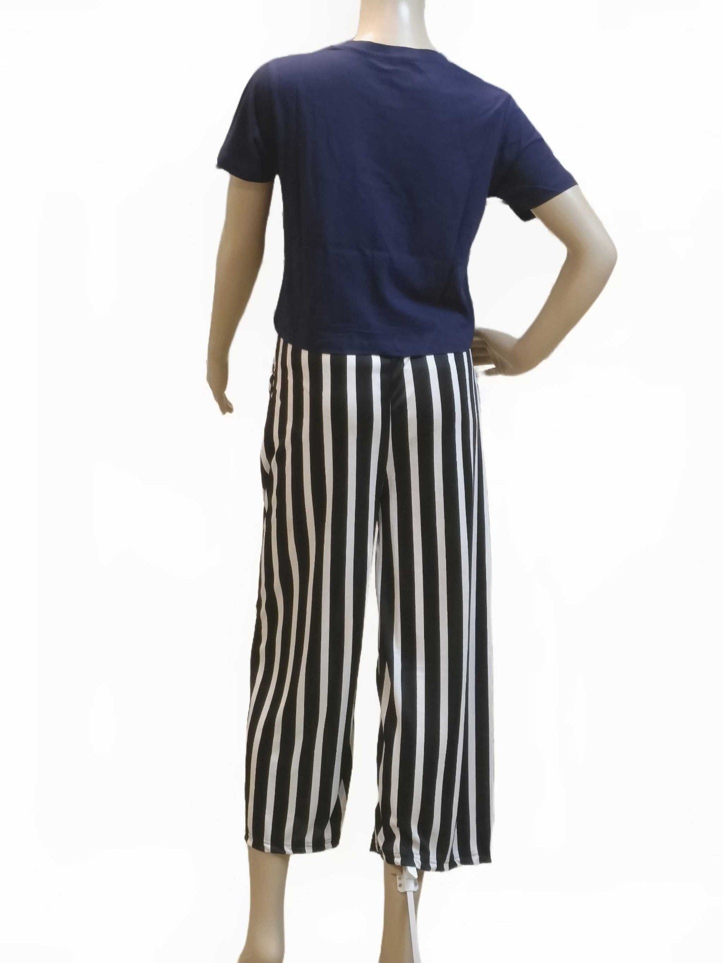 Plain Crop Top - Navy Blue