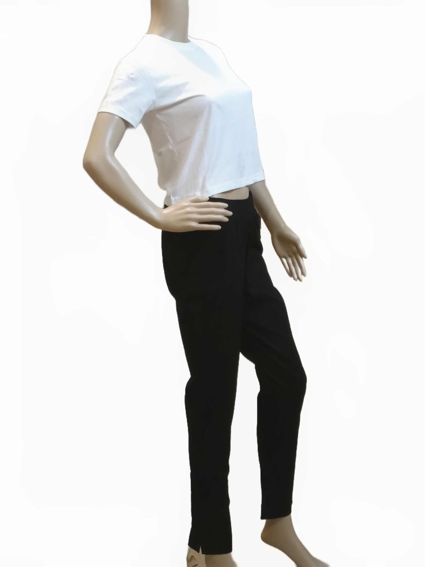 Plain Crop Top - White