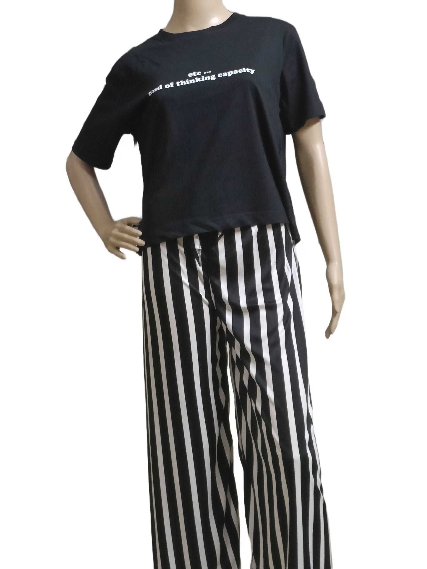 'etc ... End of thinking capacity Printed T-Shirt - Black eSiddhi