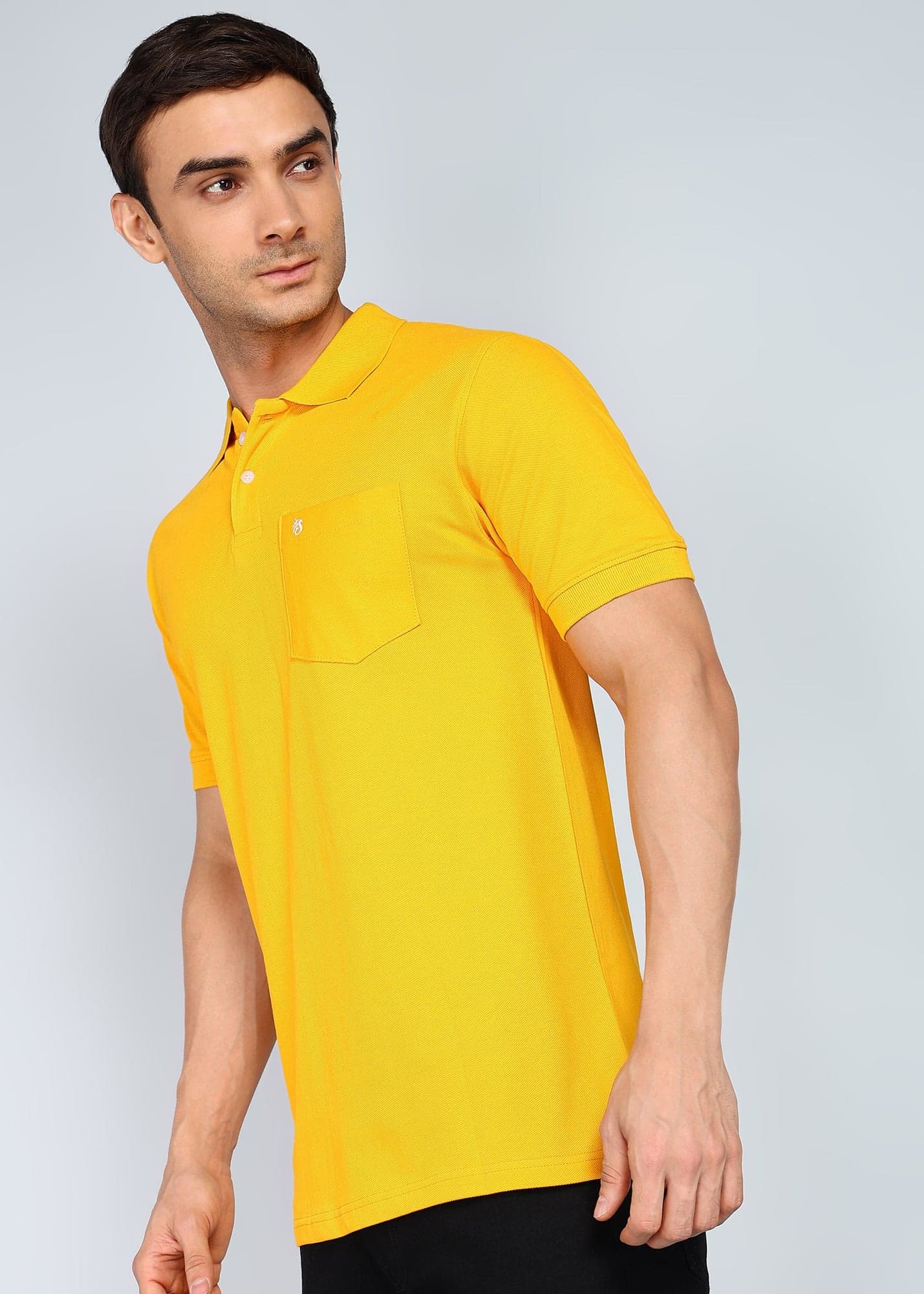 eSiddhi Premium Golden Yellow Polo T-Shirt