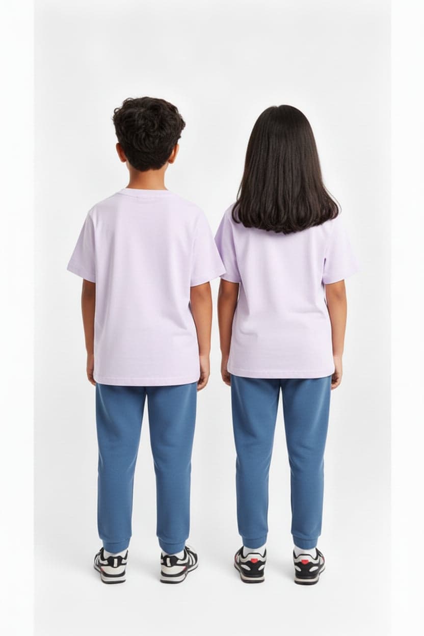 Kids' Unisex Soft Pink T-Shirt