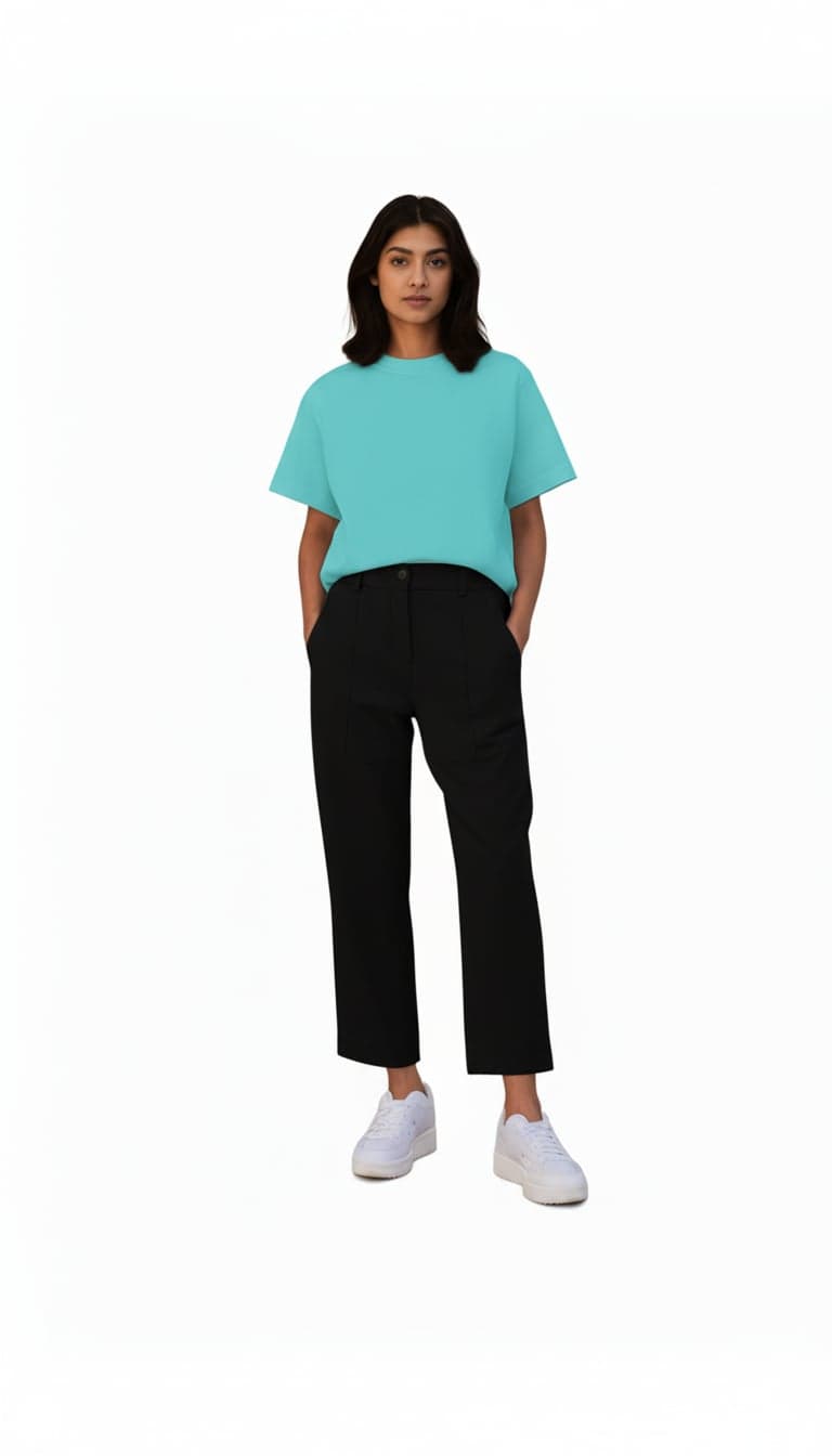 Plain Crop Top - Mint