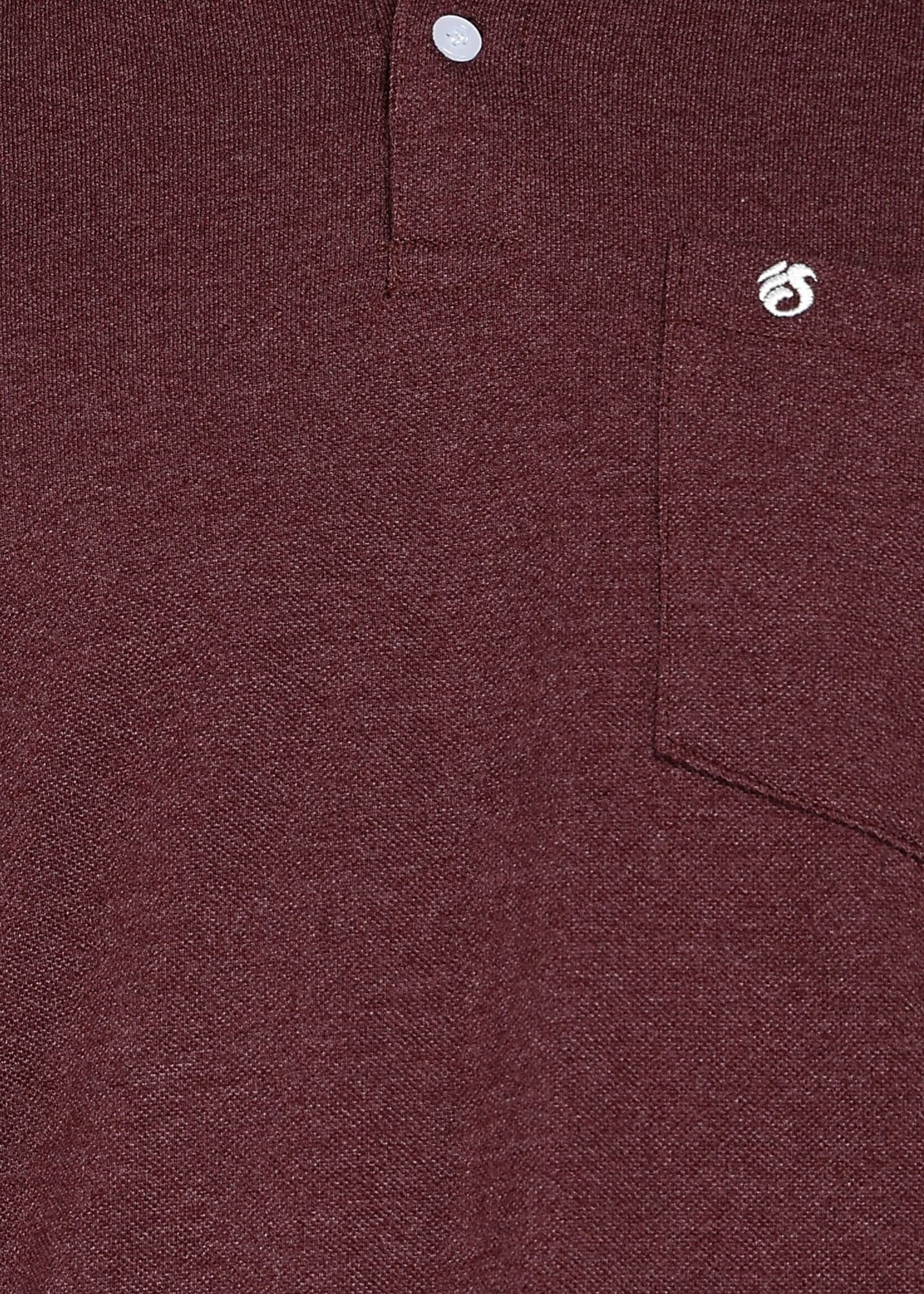 eSiddhi Premium Maroon Melange Polo T-Shirt