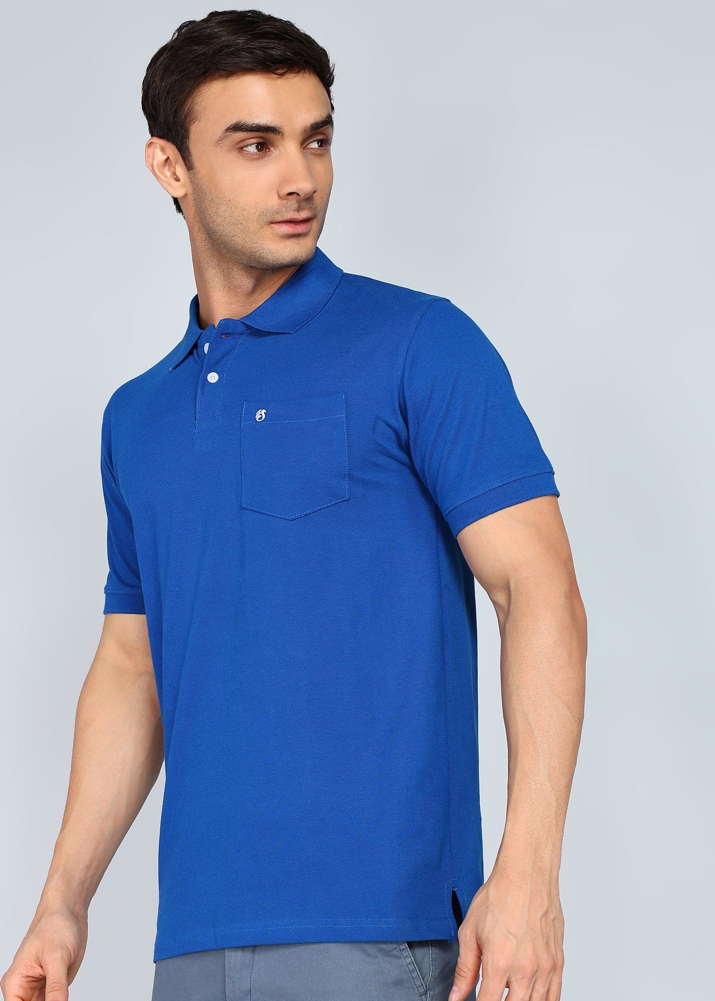 eSiddhi Premium Royal Blue Polo T-Shirt