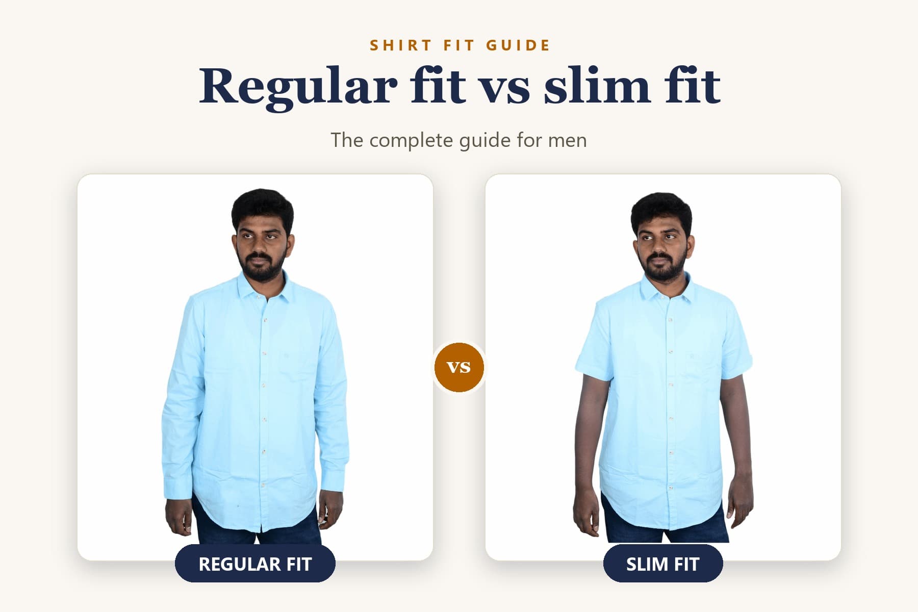 Regular Fit vs Slim Fit Shirts: The Complete Guide for Men