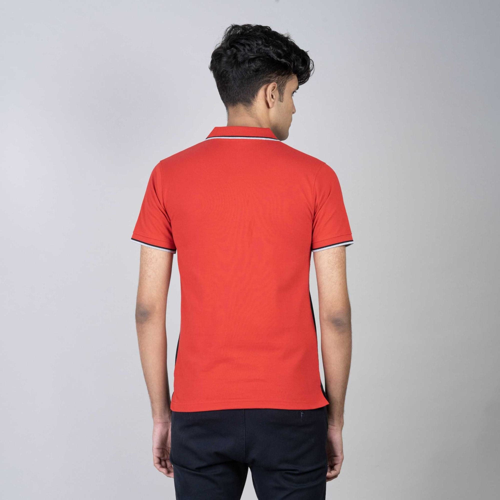 Polo T-shirt with Pocket - Red, Grey, Black