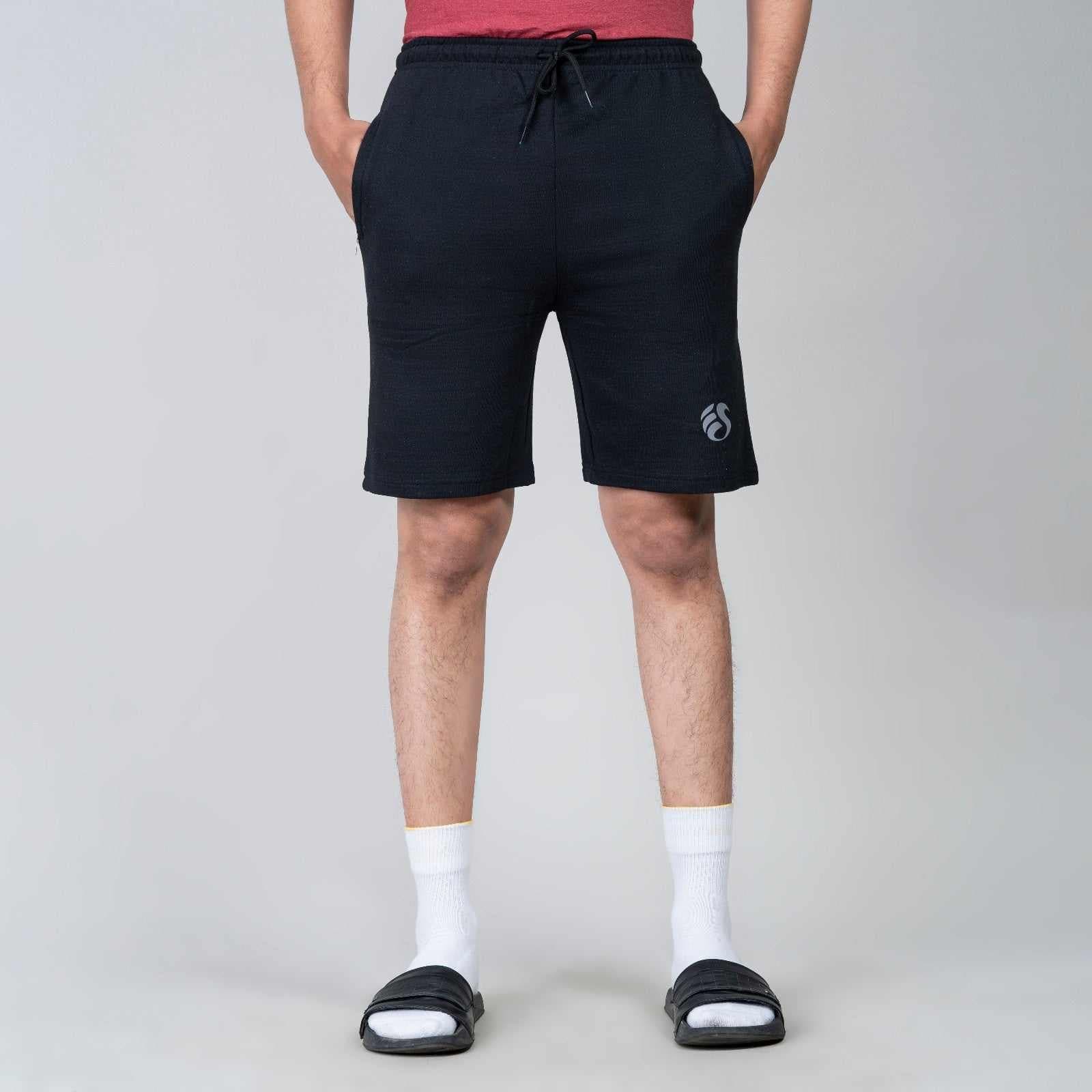 Men cotton shorts - Black