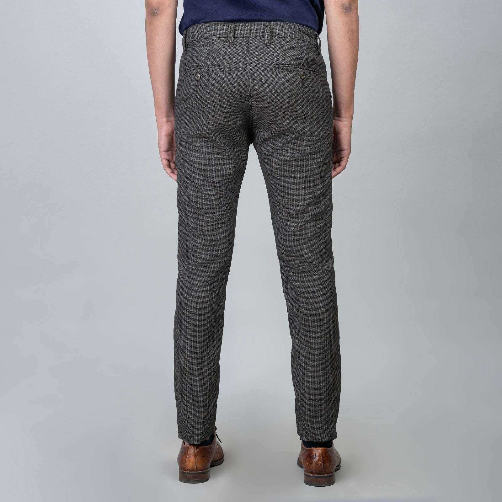 casual cotton pants for men - Brown