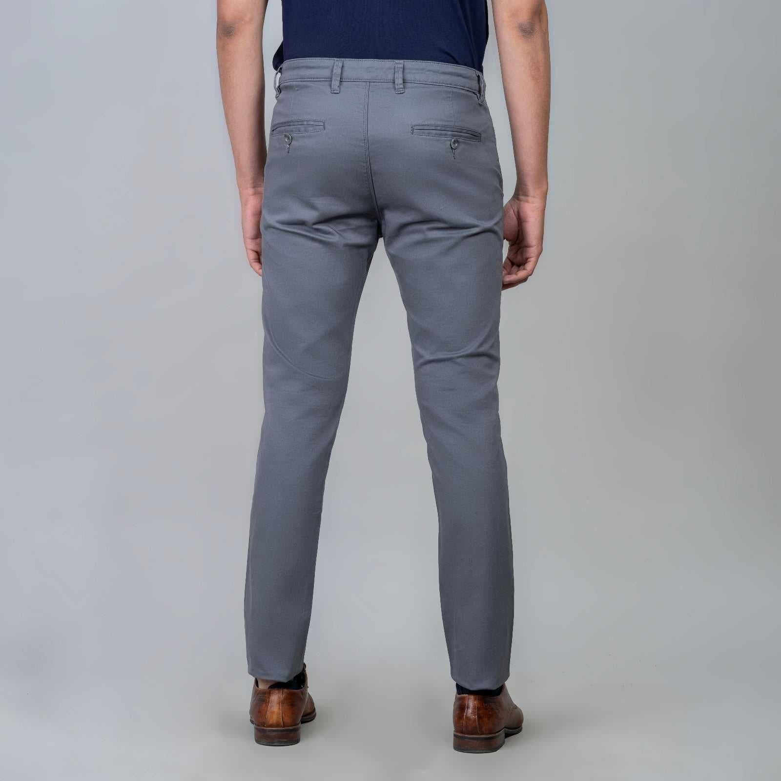 Casual Cotton Pants for Men Grey