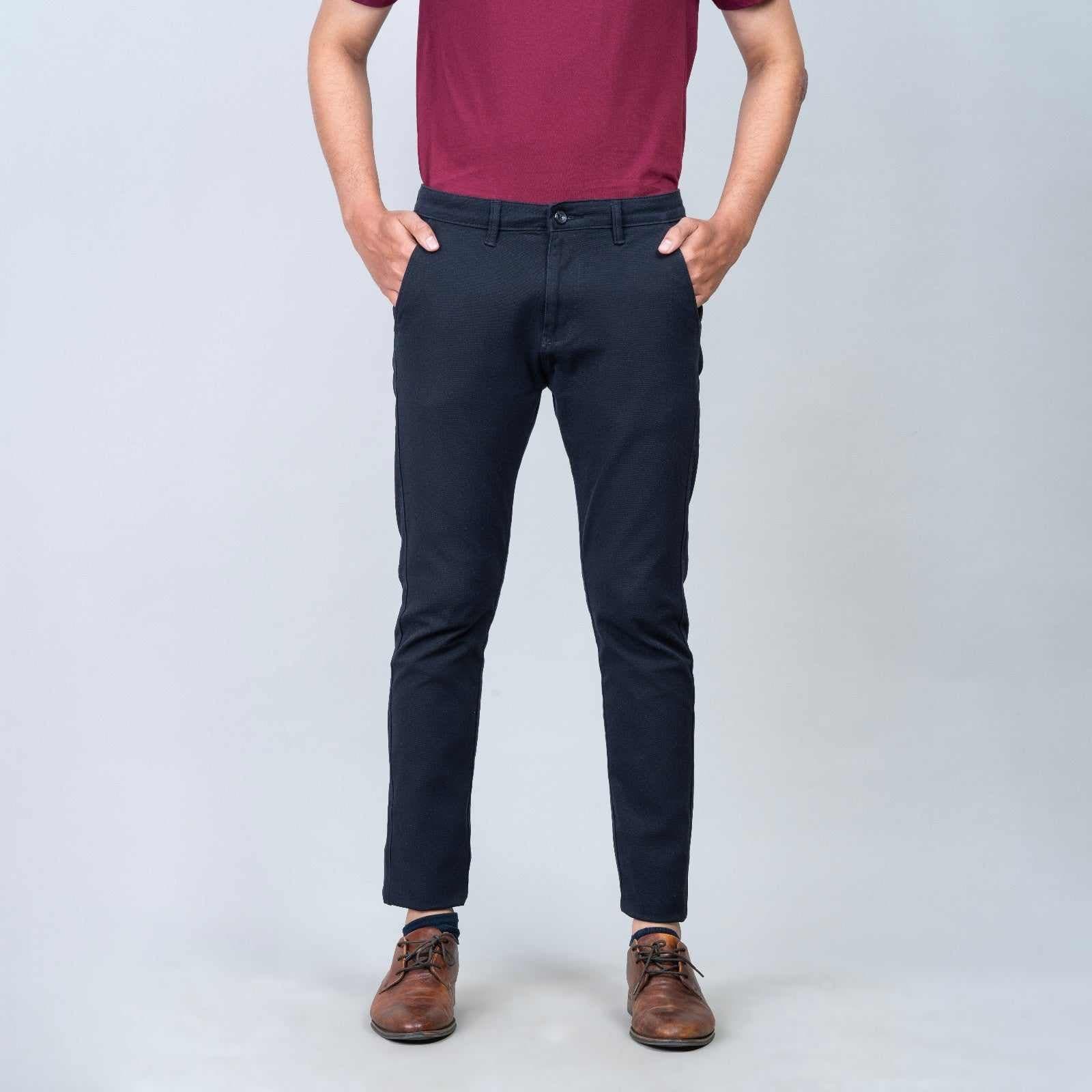 Casual Cotton Pants for Men Black