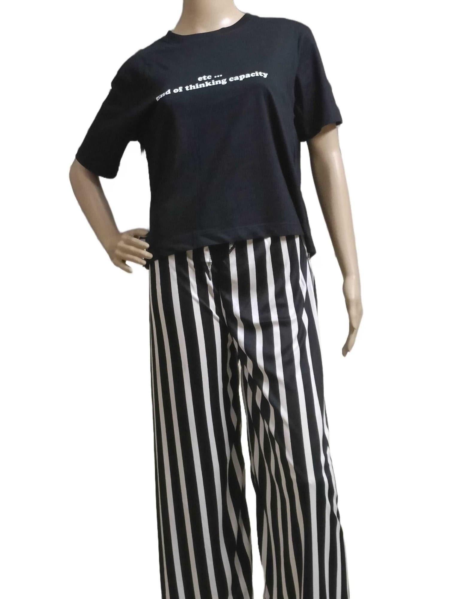 'etc ... End of thinking capacity Printed T-Shirt - Black eSiddhi