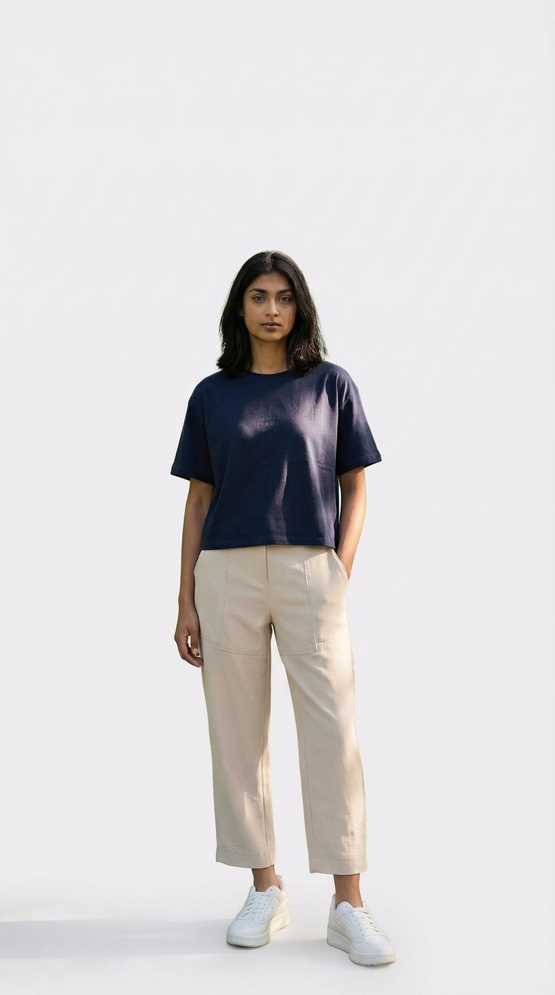 Plain Crop Top - Black