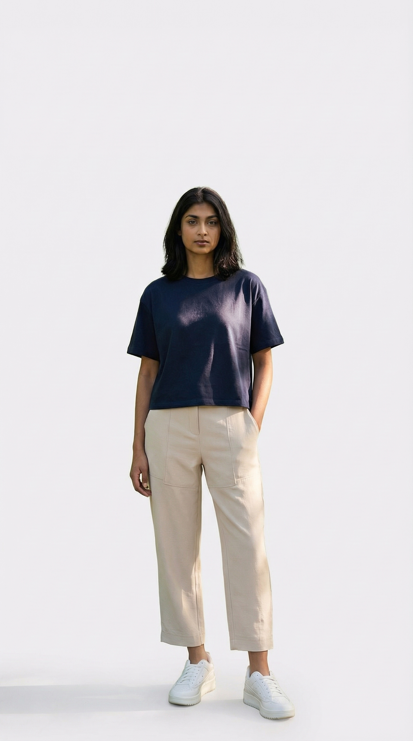 Plain Crop Top - Black