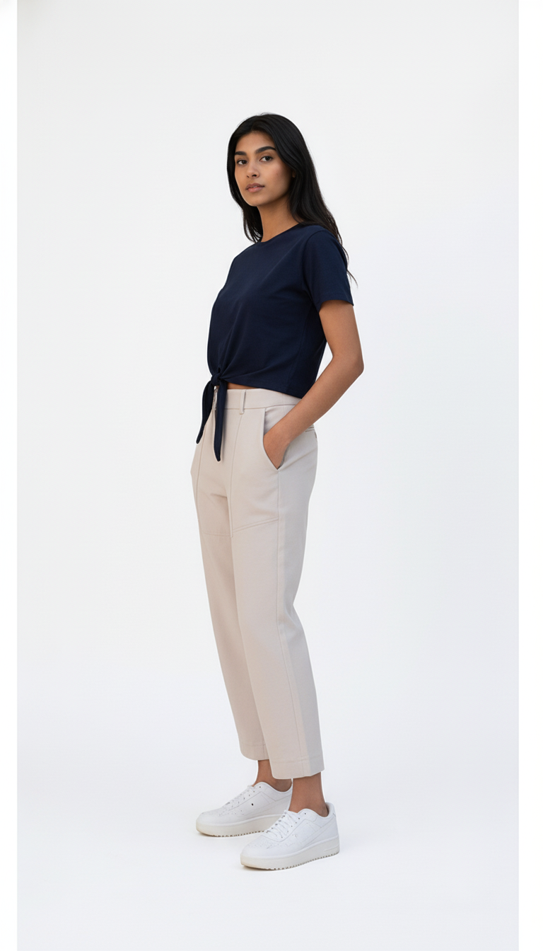 Plain Knot Top - Black