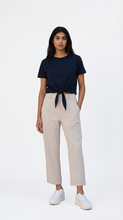 Plain Knot Top - Black