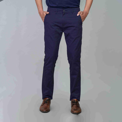Casual Cotton Pants for Men blue