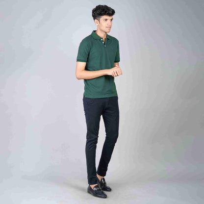 Polo T-shirt with Pocket - Green