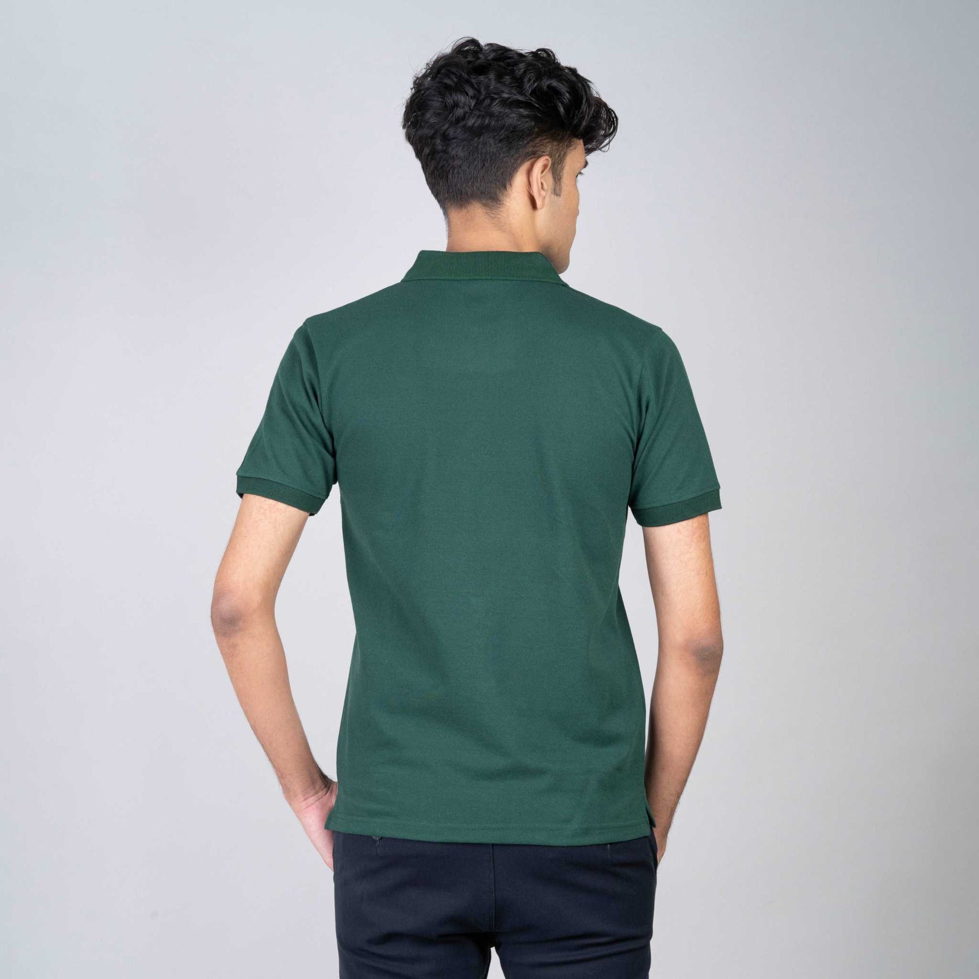 Polo T-shirt with Pocket - Green
