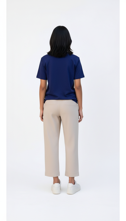 Plain Crop Top - Navy Blue