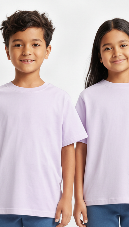 Kids' Unisex Soft Pink Teal T-Shirt