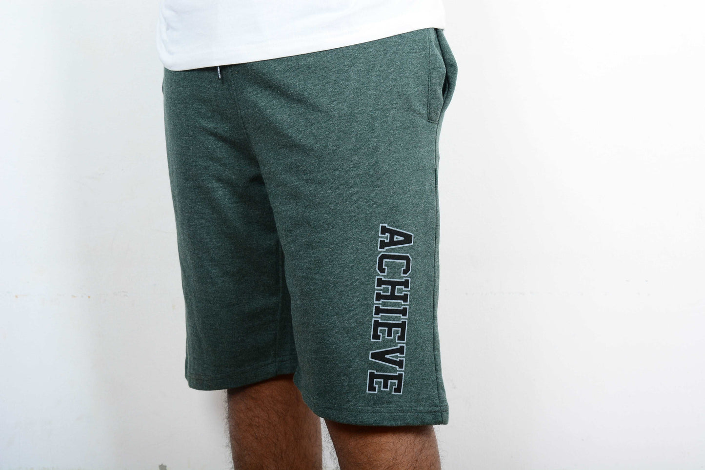 Men cotton shorts - Black -Grey