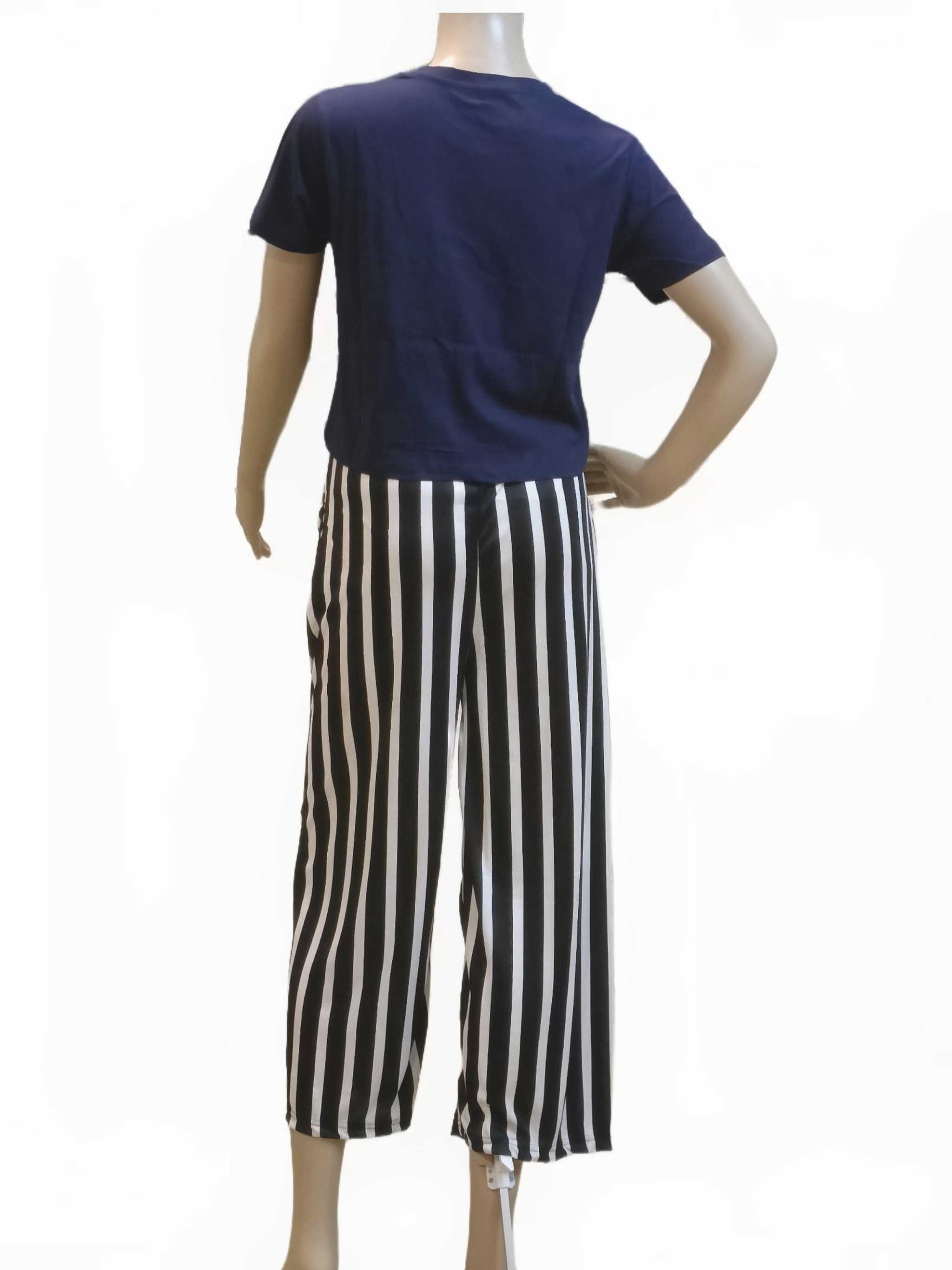 Plain Crop Top - Navy Blue